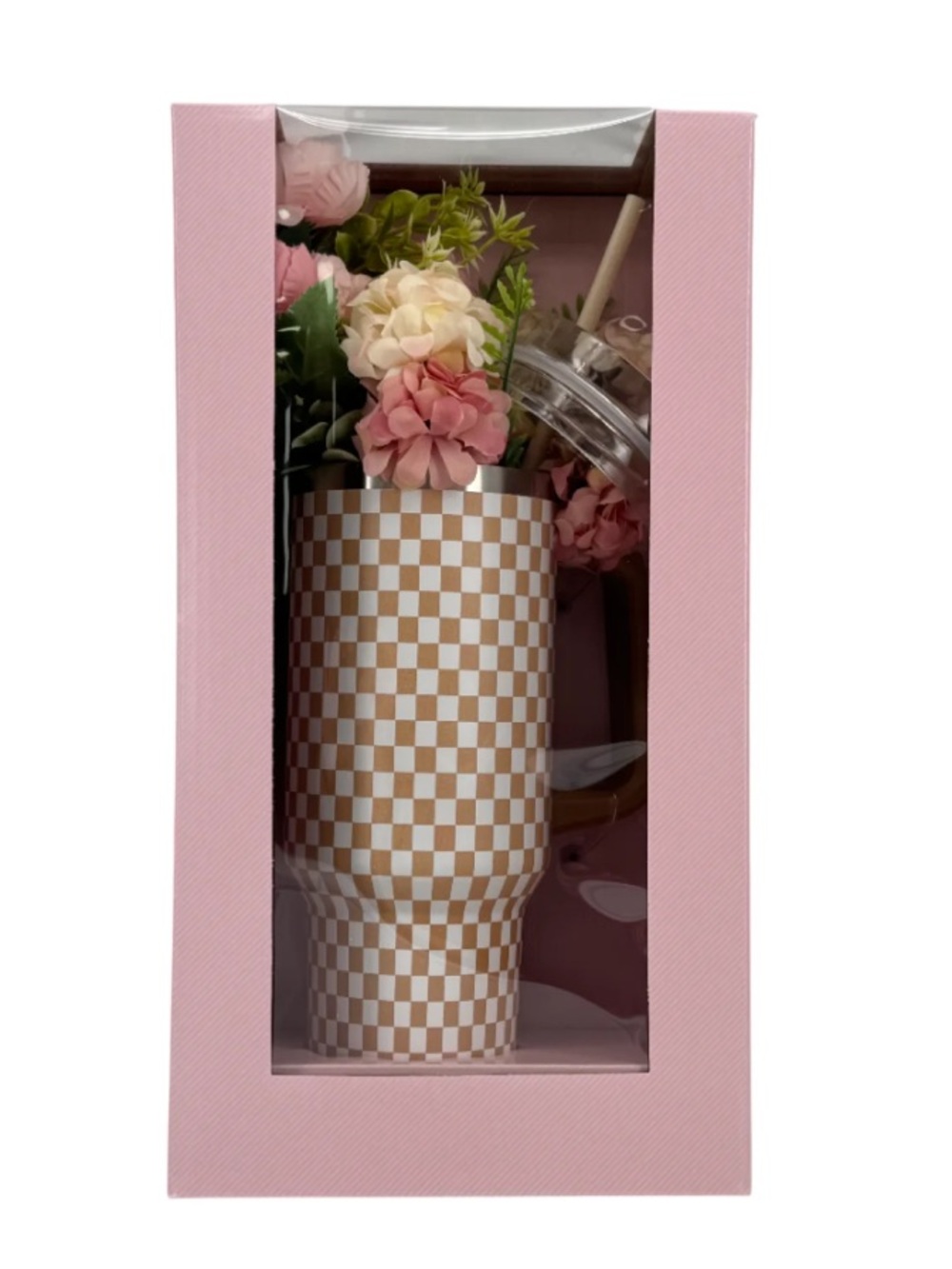 Mother’s Day Tumbler & Artificial Flower Gift Set